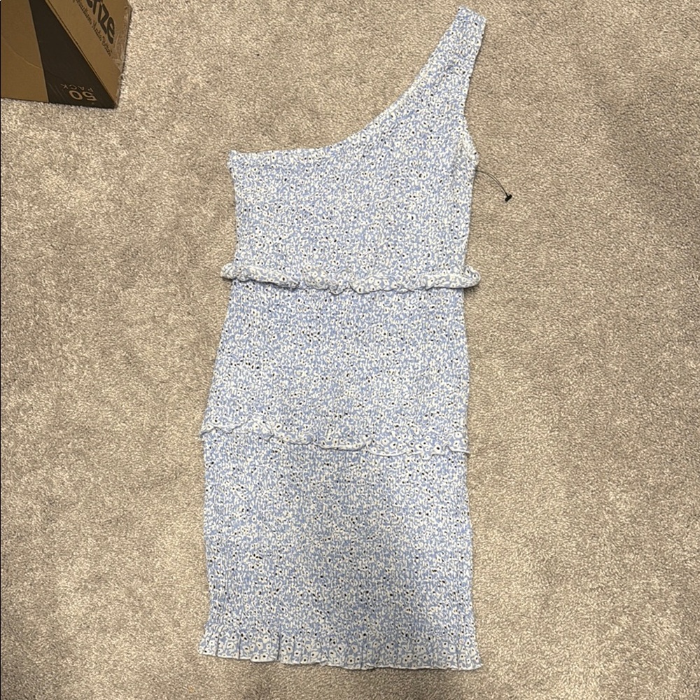 Princess Polly one shoulder smock dress